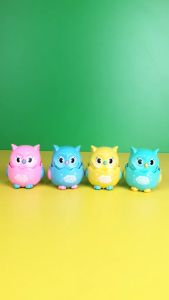 JIBIN Mainan Anak Burung Happy Owl di Tekan Bisa Jalan - Mainan Anak Burung Hantu Murah