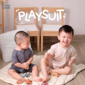 Nice Kids - Playsuit Baby Newborn (Baby Jumper Romper Onesies Bayi Baju Terusan 0-2 Tahun)