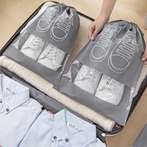 Portable Shoe Bags for Travel: Non-Woven Drawstring Shoe Storage Solutions