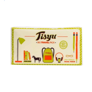 Tisyu Big Travel Facial Tissue 75-Pulls 2-Ply (1 Pack)