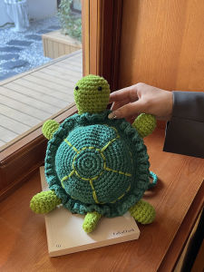 Hand Knitted Turtle Bag Small Crochet Shoulder Crossbody Bag Cartoon Style Casual Youth Fashion Spring Summer Autumn Winter