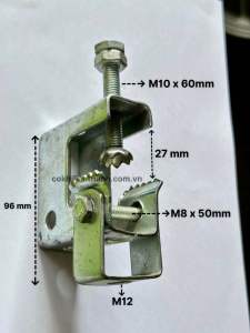Kẹp xà gồ chữ P ( loại lớn ) - xi trắng