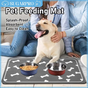 Fast-Drying Diatomaceous Earth Pet Feeding Mat – Splash-Proof Absorbent Easy To Clean for Dog Washable Pet Feeding Mats