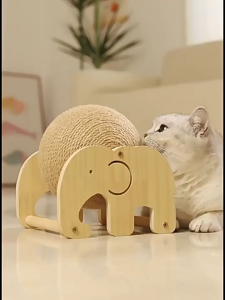 Cat Scratcher Ball Cat Toys Sisal Ball Cute Wear-resistant Cat Scratch Board Self Entertaining Toy