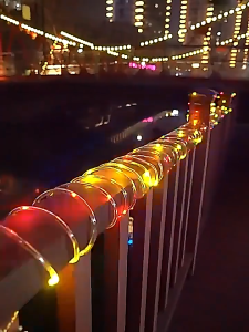 Solar PVC Rope Lights 22M/12M/7M Solar String Lights Waterproof IP65 for Garden Patio Party Weddings Lights 8 Modes Fairy Tube Light Waterproof for Garden Outdoor Christmas Decoration Wedding Garland Fairy Light