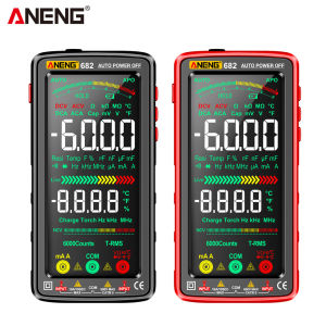 [Vktech]ANENG 682 6000 นับมัลติมิเตอร์แบบดิจิตอลสมาร์ท Anti-Burn ชาร์จเมตร NCV เครื่องทดสอบ 5 นิ้ว LCD Backlit ไฟฉาย