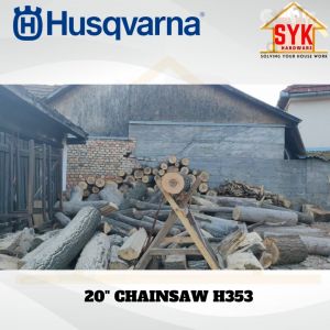 SYK Husqvarna H353 20 Inch Chainsaw Outdoor Gardening Power Tools Wood Cutting Mesin Gergaji Potong Kayu
