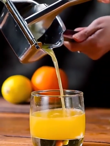 Manual Juicer Juice Extractor 304 Stainless Steel Squeezer Home Outdoor Portable Fruit Juicer Orange Juice Squeezer Easy juice extraction