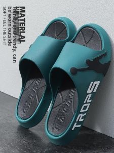 MONLEYTA | German Mens Slippers Home Bathroom Use Summer Outdoor Wear Thick Bottom Anti-Slip Bath Slippers Easy Care PVC Material