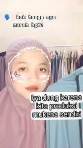 Mukena Dewasa Katun Polos Renda Rajut Ameera - ANTAZKA MUKENA