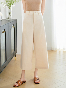 Misoshine | Summer New Fashion Tencel Loose Straight Culottes