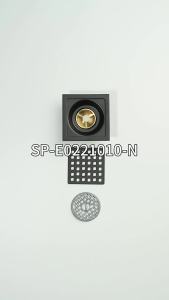 Saringan Got 3 inch Pembuangan air Kamar Mandi Stainless Hitam 169 - Bathroom Floor Drain Brass Stainer Drainer Stainless grey/Saringan Got Injak Stainless Hitam Black