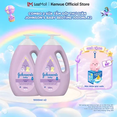 Combo 2 Sữa Tắm Gội Thư Giãn Johnsons Baby Bedtime 1000mlx2