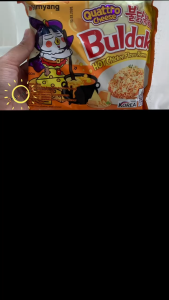 Samyang Quattro cheese Buldak hot chicken flavor ramen / Samyang green ayam pedas dan keju 145g
