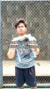 WANNAFIT Knee Support With Adjustable Pressure Strap | Brace Nylon | Alat Pelindung Olahraga