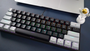 APAYADO K61 Keyboard 60% Portable Wired Mechanical Keyboard Wired 61 Keys Phantom RGB