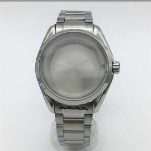 40mm Silver Watch Case Stainless steel bracelet Sapphire Glass For NH34 NH35 NH36 ETA2824 PT5000 Movement Watches Accessory