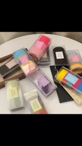 Ikat Rambut Kain Warna Warni Karet Kunciran Rambut Besar JUMBO isi 15pcs +Box MIka ISB003