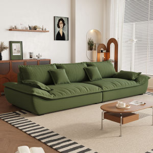 RUFEI | Italian Minimalist Corduroy Sofa Deep Seat