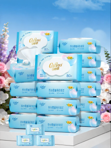 COROU | Baby Hand and Mouth专用 Wet Wipes 80 Sheets per Pack *12