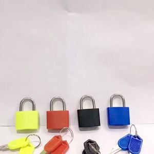 1 Bộ Khóa Hành Lý Bằng Nhựa Nhiều Màu Sắc Có Chìa Khóa Khóa Móc Kim Loại Hình Chữ U Túi Tập Gym & Tủ Đồ Trường Học Khóa Kết Hợp Dành Cho Du Lịch