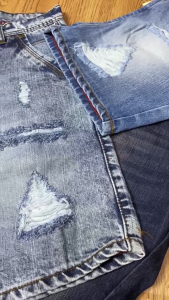 MC WISCER Celana Pendek Pria Jeans Sobek Tidak Tembus Model Skinny Bahan Denim Tidak Melar Distro