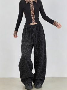 MANMI | Quần Dài Chân Rộng Phong Cách Polka Dots