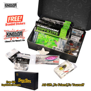 Kingdom Fishing Lure Set 5/62/132pcs Soft Bait with Lead Hook Crank Hook Hard Wobblers For Bass Pike All Water Layer Option