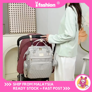 iFASHION 2681 Multi-Functional Mummy Backpack With Diaper Pad Beg Galas Ibu Dengan Alas Tikar Bayi