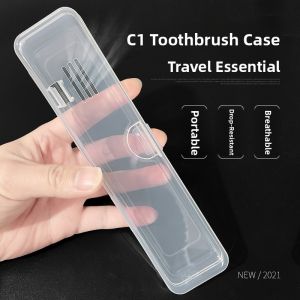 Portable Travel Toothbrush Case Breathable Storage Box Dental Kit Small Size Outdoors Carry-On Toothbrush Holder Korean Style