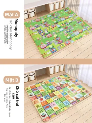 Thảm Chơi An Toàn Không Độc Tính Chống Nước Có Đệm