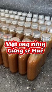 Bột gừng sẻ Huế ngâm mật ong rừng đóng chai 100ml dùng tiêu đờm giảm h o