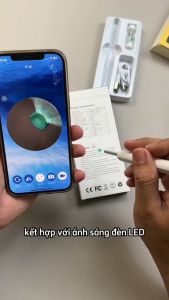 Dụng cụ lấy ráy tai có camera đầy đủ chức năng tặng đầu lấy ráy bộ lấy ráy tai máy nội soi tai