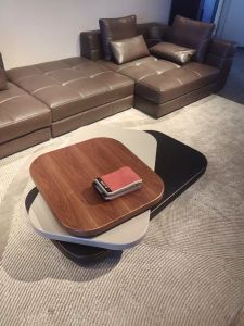Italian Rotate Coffee Table Normcore Creative Living Room Internet Celebrity Modern Minimalist House Pebble Designer Shaped Coffee Table