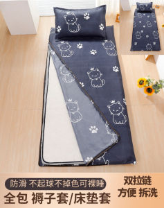 Mattress Cover Student Dormitory Mattress Cover All-Inclusive Zipper Removable and Washable Fixed Non-Slip Cover Cushion Dust Cover
