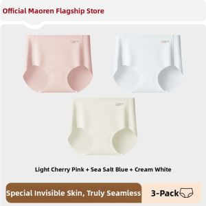 MiiOW | Invisible Antimicrobial Cotton Ice Silk High-Waisted Womens Briefs