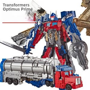 Transforming Alloy Robot Car Toy for Boys Optimus Prime Figure Yellow Bee Kids Playset Collectible Model Toy Movie Version