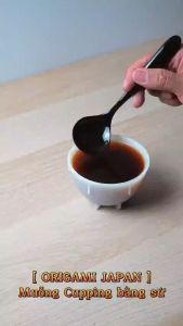 Muỗng cupping sứ Origami tiêu chuẩn SCAJ