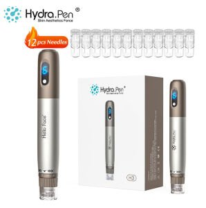 Hydra Pen H3 Wireless Derma Pen: Professional Microneedling Device With 12 Pcs Cartridges