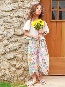 PPTOWN | Anti-mosquito Light Cotton Lantern Pants for Girls