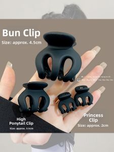 NING ZHOU | Black Small Hair Clip for Ponytail
