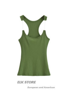 French Visual Magic มองไม่เห็น สายคล้อง เสื้อกั๊ก ผู้หญิง เซ็กซี่ พรางหุ่น สีบริสุทธิ์ ยืดได้ ลวดปลา เสื้อกล้าม หญิง สตรีทสไตล์ ฤดูใบไม้ผลิ 2023