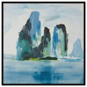 Tranh trừu tượng thư giãn vùng biển đảo phong cảnh đơn giảntranh treo tườngdán tường phòng khách thiền yoga.CGI-591