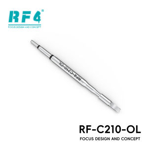 RF4 RF-C210-OL Soldering Tip 3D Curved Chisel for Multi-Pin FPC Disassembly Solder Wick Cleaning Phone Motherboard Repair Tools