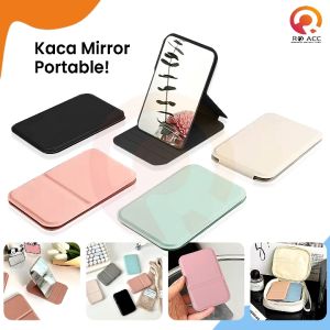 [RO ACC] NVN-PM01 PORTABLE KACA MIRROR CERMIN RIAS LIPAT MINI PREMIUM LEATHER UNTUK MAKE UP DAN DANDAN