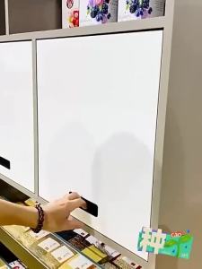 Cabinet by plug-in slide rail upturn by hinge Hidden swing by slide track for wardrobe folding by TV cabinet Swing by