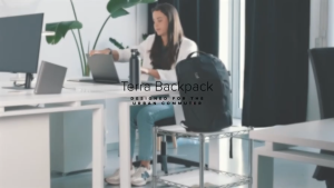 Targus TBB649GL 15"-16” Terra EcoSmart Backpack - Black / Grey TBB649