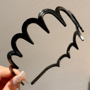 NING ZHOU | Daily Wear Velvet Water Diamond Wave Tooth Headband