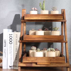 ไม้เนื้อแข็งชั้นวางของชั้นวางของหน้าต่างระเบียงชั้นวางกระถางดอกไม้เครื่องสำอางชั้นวางของตารางถ้วยกาแฟชั้นวางของชั้นวางของ