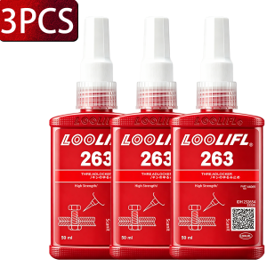 222 243 263Threadlocker Screw Glue Quickly Cured Thread Locking Agent Anaerobic Adhesive Corrosion-Resistant Anti-Loosening Glue